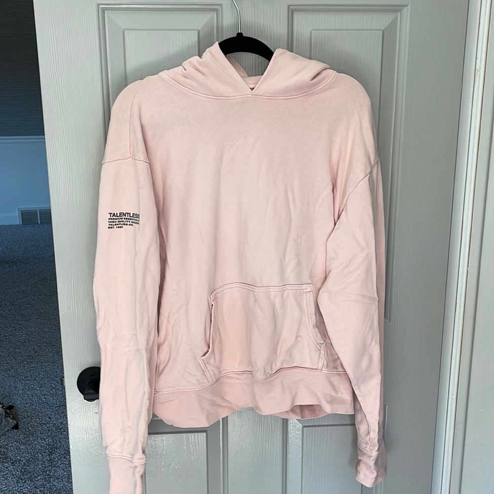 Talentless pink hoodie size large new condition